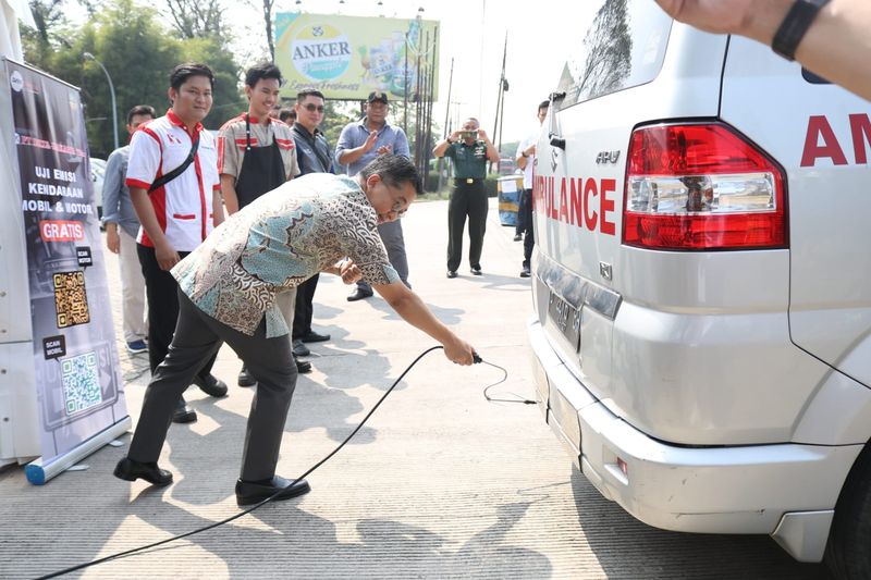 PT Delta Djakarta Gelar uji emisi gratis.