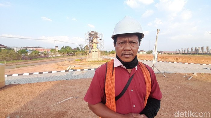 Darmawan, pembuat patung Bung Karno di Banyuasin.