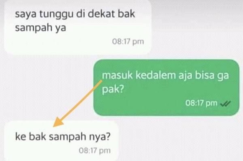 Chat dari driver ojol dan penumpang ini terlalu absurd dan bikin mesem-mesem sendiri. Kamu pernah alami yang mirip kayak begini?