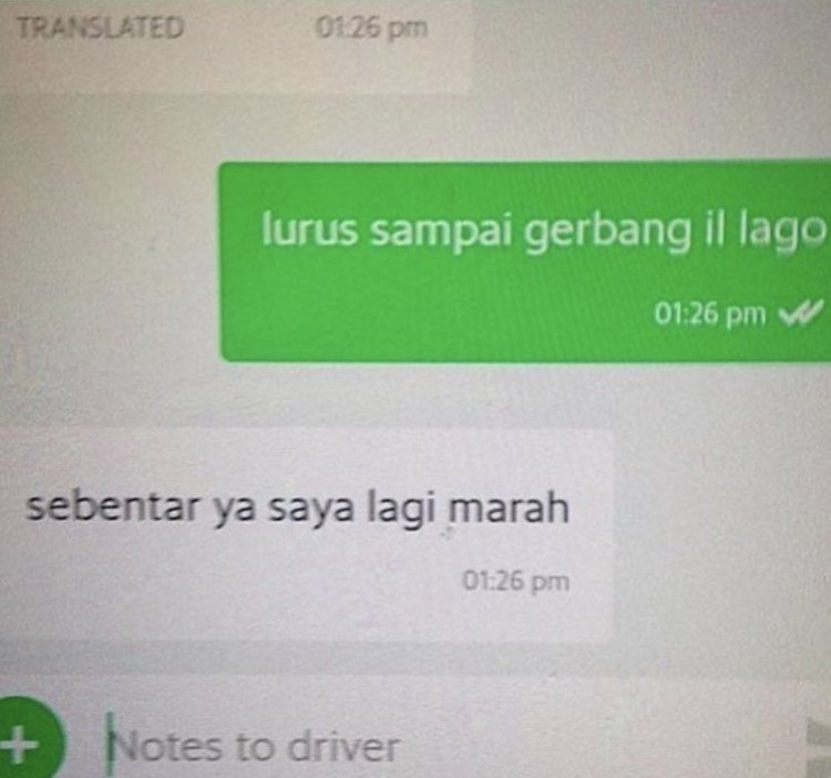 Chat dari driver ojol dan penumpang ini terlalu absurd dan bikin mesem-mesem sendiri. Kamu pernah alami yang mirip kayak begini?
