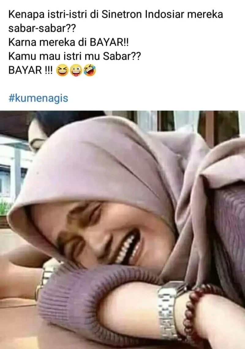 Kumpulan meme istri tersabar di sinetron. Sabarnya benar-benar luar biasa, deh!