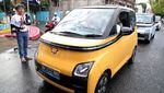 Aksi Konvoi Mobil Listrik Saat Peresmian SPKLU di Ternate