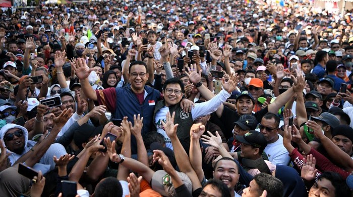 Anies dan Cak Imin di Makassar. (Dok. Istimewa)