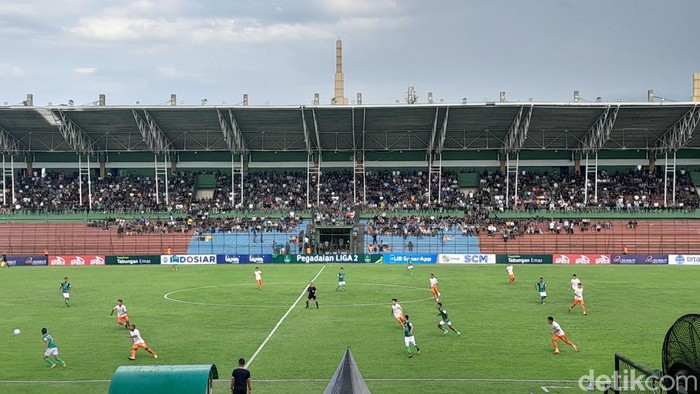 Laga PSMS Vs Persiraja di Stadion Teladan Medan (Nizar Aldi/detikSumut)