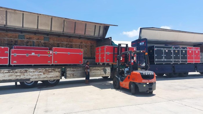 Logistik MotoGP mulai berdatangan di Sirkuit Mandalika