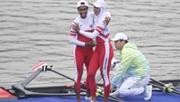 Medali ini diraih secara dramatis, sebab Indonesia sempat berada di urutan empat di belakang duet asal Iran, Kimia Zarei/Nazanin Malaei di 1500 meter pertama. Namun jelang garis, Chelsea/Mutiara bangkit.