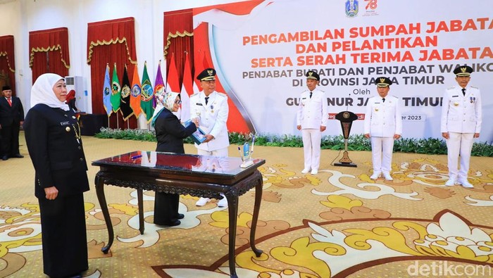 pelantikan pj kepala daerah jatim