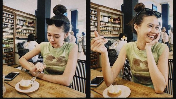 Yuki Kato Hobi Kulineran, Ini Momennya Nikmati Gelato dan Cake