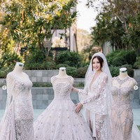 Inilah deretan busana yang dipakai Nadya di hari pernikahannya. Busana-busana tersebut merupakan rancangan desainer ternama di antara Moniva Ivena dan Anaz (anazofficial). Foto: Dok. Instagram @nadyastrella.