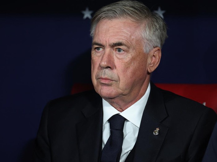 Soccer Football - LaLiga - Atletico Madrid v Real Madrid - Metropolitano, Madrid, Spain - September 24, 2023 Real Madrid coach Carlo Ancelotti before the match REUTERS/Isabel Infantes