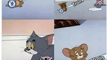 Fans Chelsea menghadapi hari Senin. Foto: Twitter