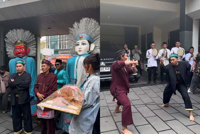 Erika Carlina bawakan roti buaya untuk perayaan ulang tahun Rachel Vennya