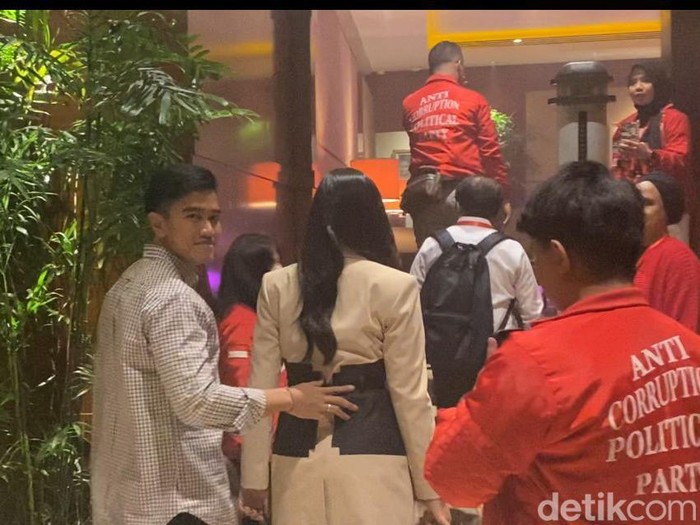 Kaesang hadiri Kopdarnas PSI. (Firda Cynthia Anggrainy/detikcom).