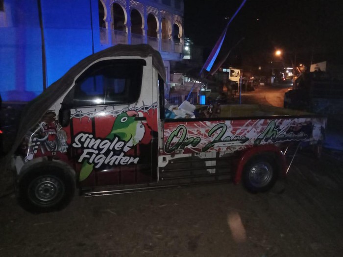 Pikap pembawa konsumsi yang menabrak penonton karnaval di Malang