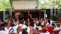 Deklarasi berlangsung di sekitar Stadion JIS, Sunter Agung, Jakarta Utara. Sabtu (23/09/2023). 