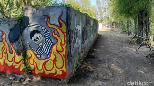 Kondisi skatepark di Jembrana, Bali, yang dijadikan tempat berak sembarangan.