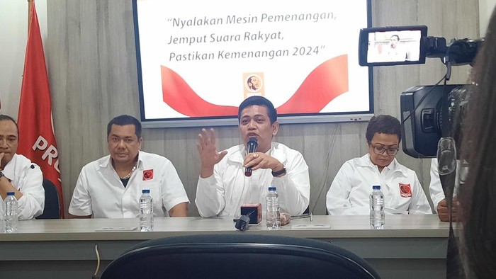Konferensi pers di DPP Projo (Annisa/detikcom)