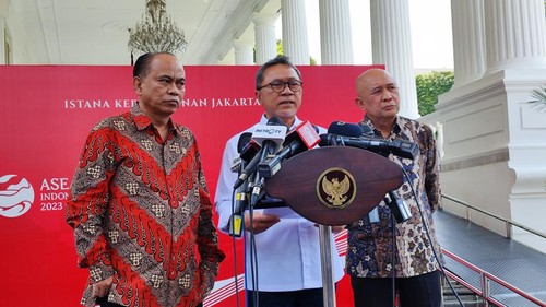 Konferensi Pers Mendag, Menkominfo dan Menkop UKM (Marlinda/detikcom)