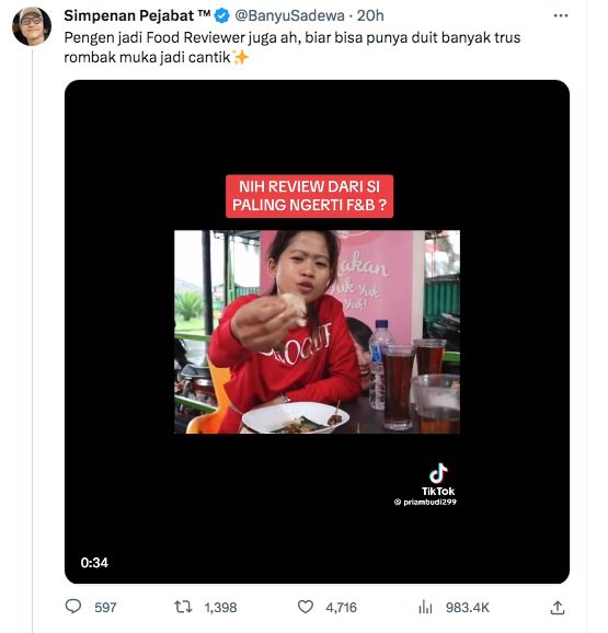 Netizen Ramai-ramai Kritik Gaya Review Makanan Farida Nurhan