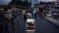 Pameran fotografi Selayang Minang berlangsung di pelataran Pasa Ateh, Bukittinggi, Sumatra Barat.