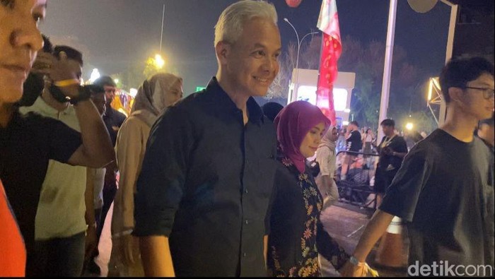 Ganjar Pranowo di Pestapora 2023.