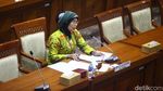 Pose Elita Rahmi Usai Jalani Uji Calon Hakim Konstitusi di DPR