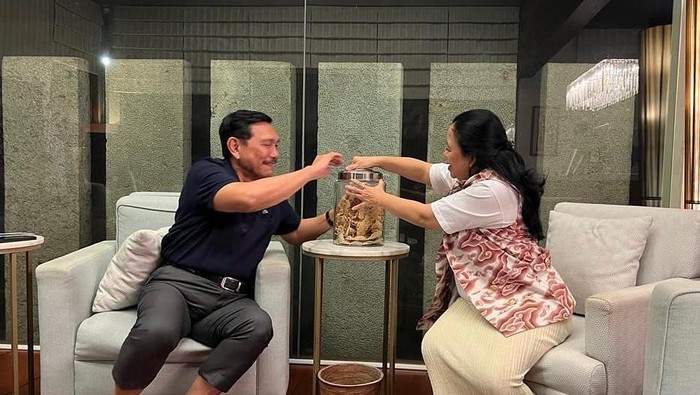 Ketua DPR RI Puan Maharani mengunggah momen pertemuan dan berbincang dengan Menko Marves Luhut B Pandjaitan. Seraya berkelakar, Puan menyebut dirinya dan Luhut bersemangat membicarakan pemilu.