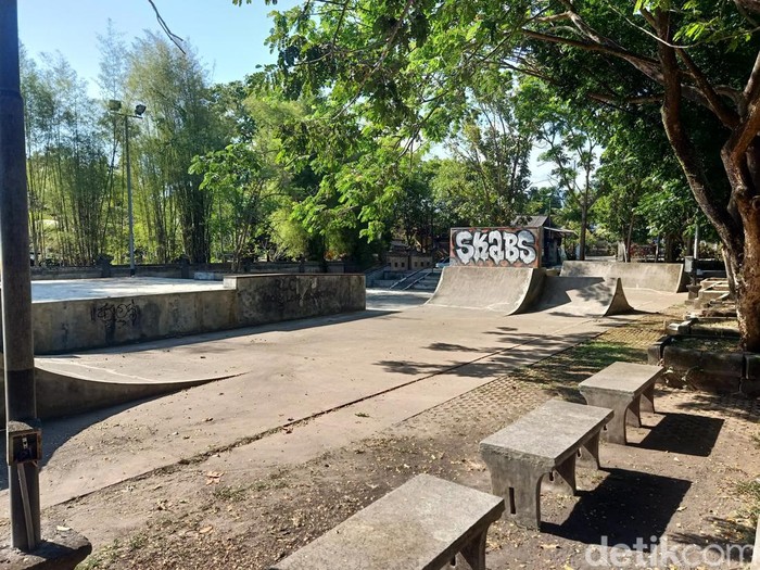 Skatepark di Jembrana, Bali, yang jadi tempat berak sembarangan.