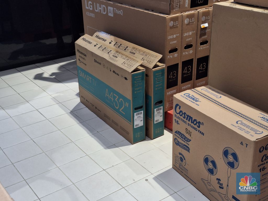 Android TV di Transmart (CNBC Indonesia/Khoirul Anam)