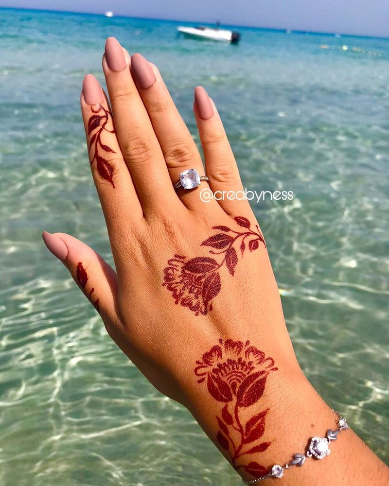 Gambar Henna Contoh gambar henna.