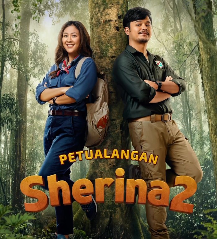Gaya Sherina dan Derby Romero di Petualangan Sherina 2.