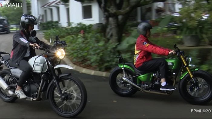 Kaesang menemani Presiden Jokowi berkendara motor saat liburan di Bogor tahun 2019 lalu