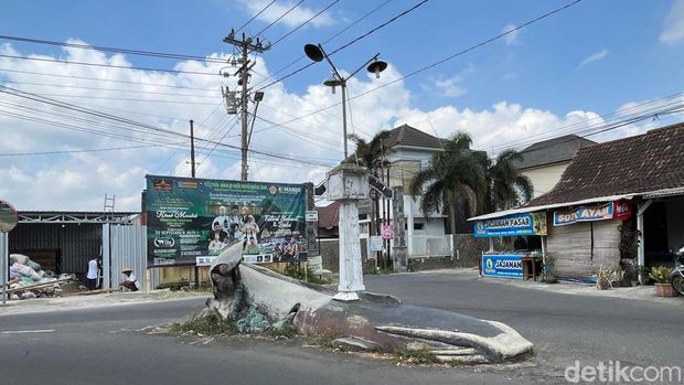 Nama-nama ikan yang jadi nama jalan di Minomartani Sleman. Foto diambil Selasa (19/9/2023).