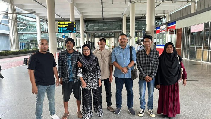 Paini saat tiba di Bandara Kualanamu, Sumut. (Istimewa)