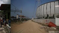 Foto kolase ini menceritakan tentang perjuangan warga kampung bayam yang menagih janji untuk bisa masuk ke Kampung Susun Bayam.