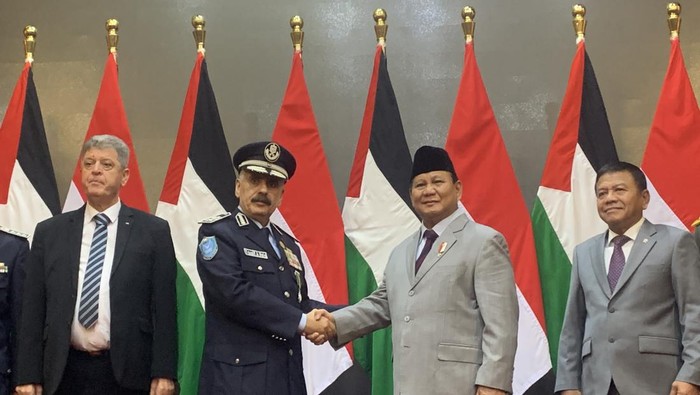 Prabowo menerima kunjungan Kepala Kepolisian Sipil Palestina, Mayor Jenderal Yousef Al-Hilo
