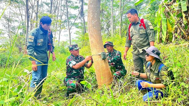 Prajurit Kostrad turun tangan untuk atasi teror macan tutul Jawa di Karawang.