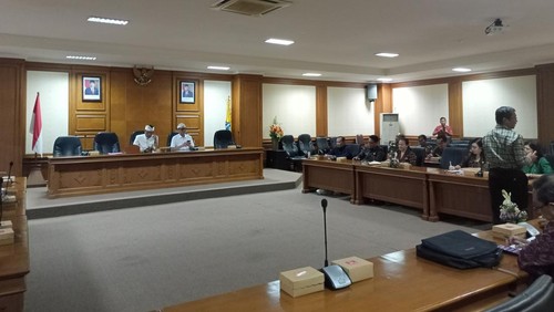 Rapat kerja Komisi I DPRD Badung bersama BKPSDM Badung terkait PPPK 2023, Selasa (26/9/2023). (Agus Eka/detikBali)