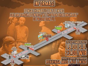 Ketoprak Bhayangkara di Pasar Bantul Malam Ini, Begini Rekayasa Lalinnya