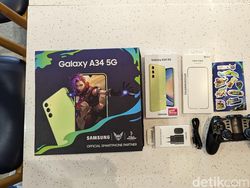Unboxing Samsung Galaxy A34 5G Awesome Lime yang Makin Ngejreng