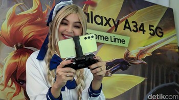 Samsung membekali ponsel ini dengan chipset MediaTek Dimensity 1080 dan RAM 8GB yang bisa ditambahkan hingga 8GB menggunakan fitur RAM virtual. Foto: Virgina Maulita Putri/detikINET