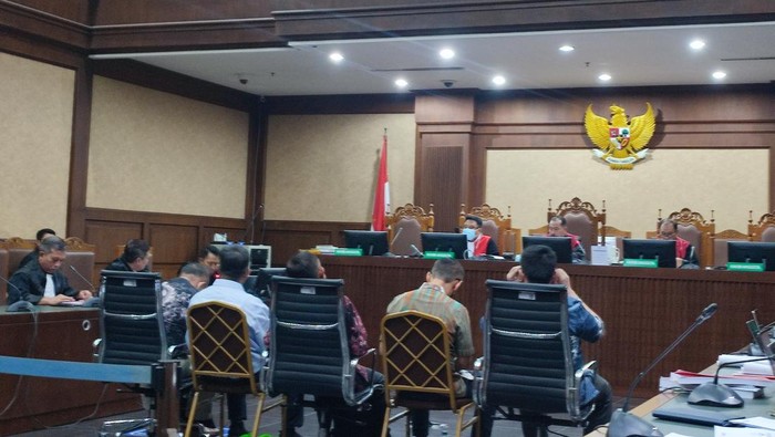 Sidang Johnny G Plate (Wilda-detikcom)