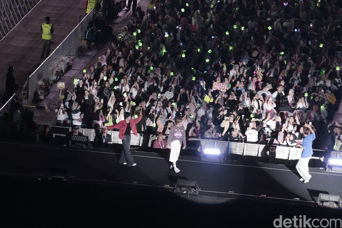 SMTOWN Konser SMTOWN Live 2023 SMCU PALACE @ JAKARTA digelar di Stadion Utama Gelora Bung Karno pada Sabtu (23/9/2023).