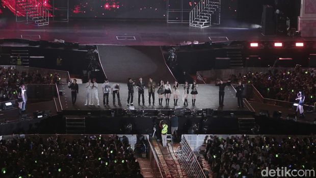 Konser SMTOWN Live 2023 SMCU PALACE @ JAKARTA digelar di Stadion Utama Gelora Bung Karno pada Sabtu (23/9/2023).