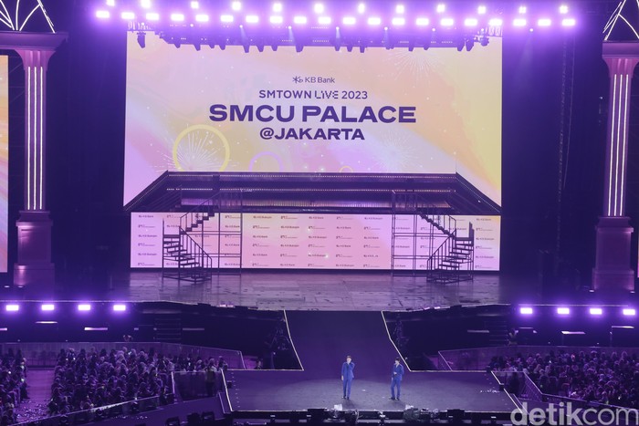 SMTOWN Konser SMTOWN Live 2023 SMCU PALACE @ JAKARTA digelar di Stadion Utama Gelora Bung Karno pada Sabtu (23/9/2023).
