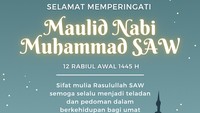 Maulid Nabi Muhammad SAW diperingati setiap tanggal 12 Rabiul awwal atau tahun ini bertepatan dengan tanggal 28 September 2023.  Foto: Canva