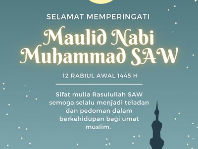 10 Poster Maulid Nabi Muhammad, Bisa untuk Posting di Medsos