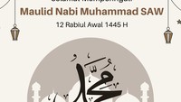 Selamat Memperingati Maulid Nabi. Berkat, Rahmat dan Cinta Rasulullah SAW membawa cahaya dan sinar yang sangat berarti. Foto: Canva