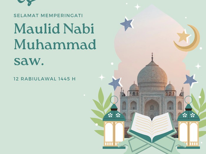 Twibbon Maulid Nabi 2023, Gratis dengan Desain Keren