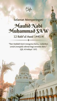 10 Poster Maulid Nabi Muhammad, Bisa Untuk Posting Di Medsos